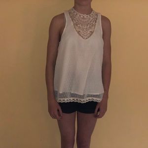 Hollister lace tank top